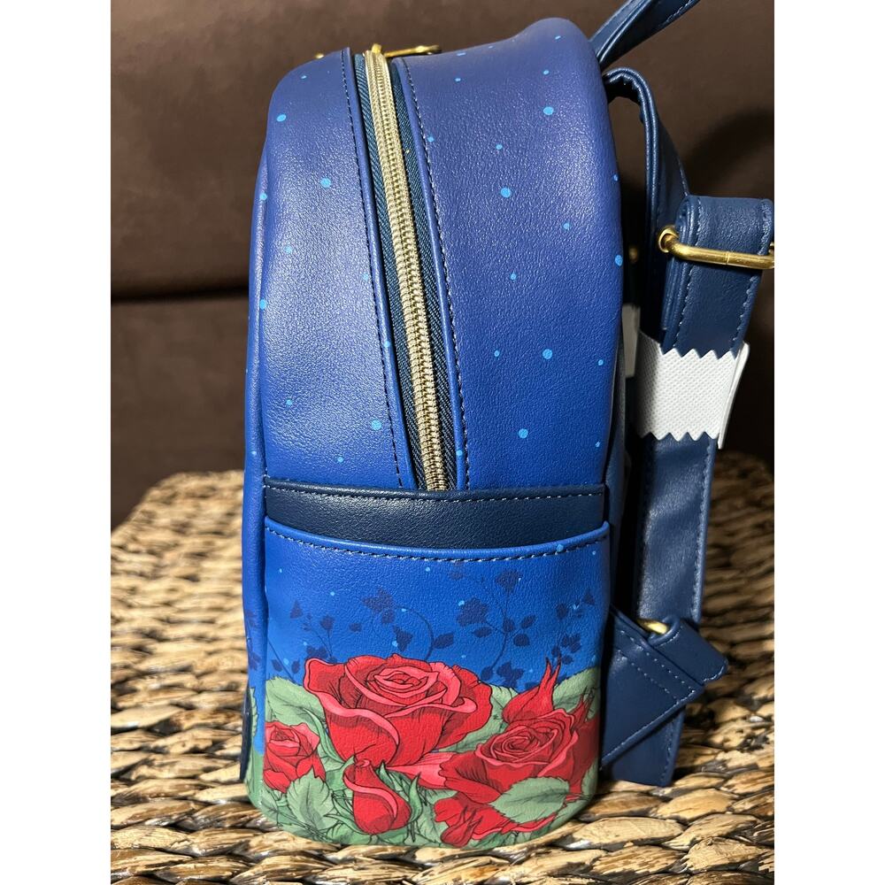 Loungefly Disney Beauty And The Beast Moonlight Gaze Mini Backpack - Picture 2 of 5